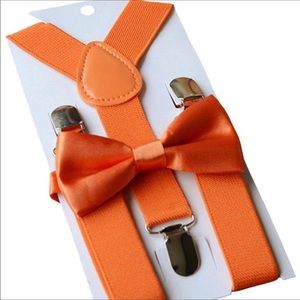 ✨ORANGE BOYS | KIDS SUSPENDER & BOW TIE SET -*NWT*